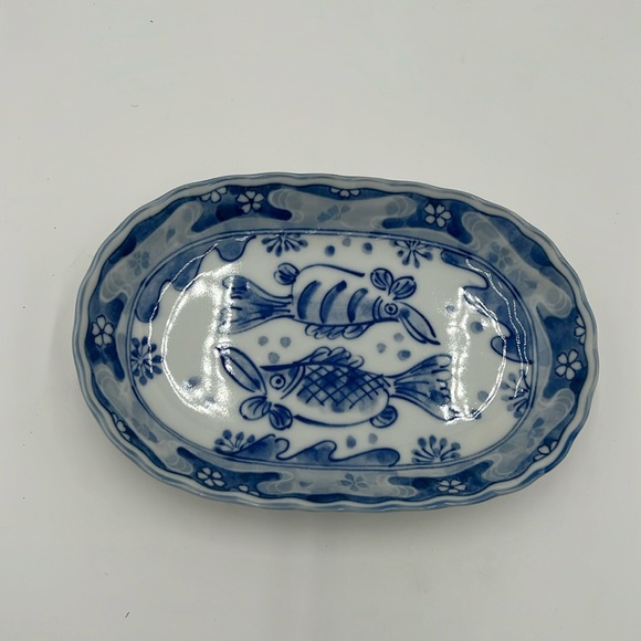 M-Project Cobalt Blue Porcelain Dish - Picture 1 of 5